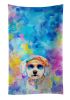 Bichon Frise Hippie Dawg Kitchen Towel Dish Cloths Guest Hand Towel Decorative Bathroom Towel for Face,Tea, Dishcloth, Kitchen and Bath