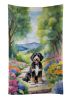 Bernedoodle Spring Path Kitchen Towel Dish Cloths Guest Hand Towel Decorative Bathroom Towel for Face,Tea, Dishcloth, Kitchen and Bath