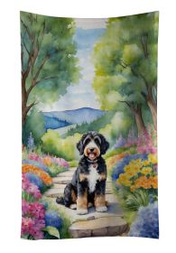Bernedoodle Spring Path Kitchen Towel Dish Cloths Guest Hand Towel Decorative Bathroom Towel for Face,Tea, Dishcloth, Kitchen and Bath
