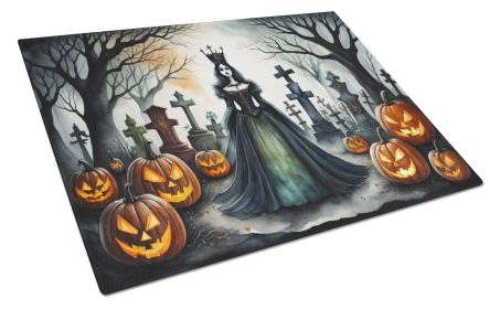 NEW Evil Queen Spooky Halloween Glass Cutting Board Decorative Tempered Glass Kitchen Cutting and Serving Board Large Size Chopping Board