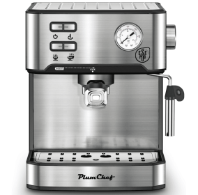 W1002P292428 1350W Semi-automatic Coffee Machine 20Bar Professional Concentrated Coffee Maker Compatible with ESE POD 1.5L Water Tank