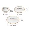 Dinnerware Set, Service for 4 (12 PCS), Round Plates and Bowls Sets, Scratch Resistant Ceramic Dinner Ware