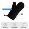 BPA-Free Soft Silicone Oven Mitts, Heat Resistant and Waterproof Cooking Safety Gloves, Thick Cotton Lining, Flexible Gripping, Kitchen Potholders Set