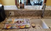 Decorating Easter English Setter Dish Drying Mat Absorbent Dish Drying Mat Pad for Kitchen Counter Dish Drainer Mat for Countertop, 14 x 21"