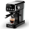 20Bar American Coffee Maker with Built-in Cup Thermometer, Milk Frother, 1350W,1.3L Water Tank, 51mm Grounding Hammer, Temperature Display