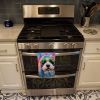 Old English Sheepdog Hippie Dawg Kitchen Towel Dish Cloths Guest Hand Towel Decorative Bathroom Towel for Face,Tea, Dishcloth, Kitchen and Bath