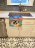 English Bulldog Hippie Dawg Kitchen Towel Dish Cloths Guest Hand Towel Decorative Bathroom Towel for Face,Tea, Dishcloth, Kitchen and Bath