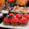 100Pcs Halloween Cocktail Picks 5 Style Cute Pumpkin Monster Design Decorative Toothpicks for Appetizers Sandwich Cupcake Dessert Fruit 5 Inch Bamboo