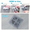 50pcs Disposable Shower Drain Hair Catcher Stickers - Easy-to-Use Plastic Mesh Filter Covers for Bathroom & Bathtub