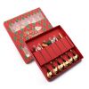 6pcs /Pack Christmas Mixing Spoon Fruit Fork With Pendant Flatware