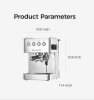 PSG3005H Semi-Automatic Coffee Machine 1500W Coffee Machine 15Bar Espresso Coffee ULKA High-Pressure Pump Extracts 1/2 Cup of Espresso Coffee Machine